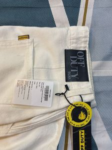 Off Duty India White Cargo Jeans – Brand New, Size