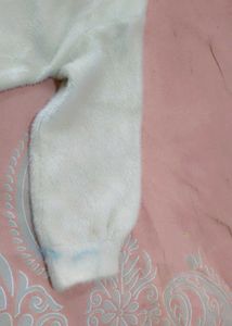 Creamy woolen korean coat