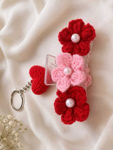 Cute Crochet Flower Hair Claw Clips