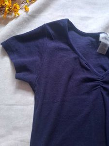 Navy Blue V-Neck T-Shirt