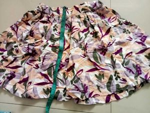 Floral Print Mini Skirt