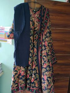An A-line kurta set