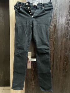 Black High Waist Denim Jeans