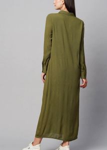 Chemistry Olive Green Shirt Maxi Dress