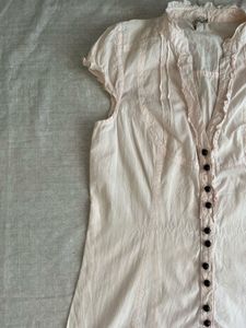 Elegant Women's Pink Button-Up Top