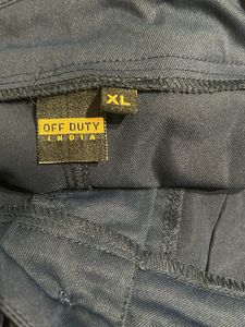 Off Duty Wide Leg Navy Cargo Pants