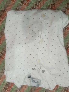 women's White Polka Dot Shirt