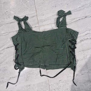 Cute Gingham Crop Top