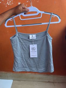 Stylish Blue Camisole Crop Top