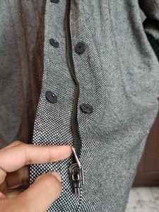 Navy Blue Puffer Coat ( Reversible)