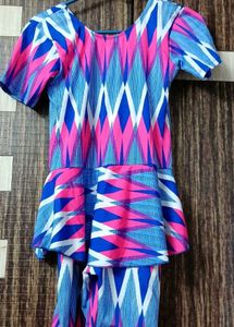 Girls' Colorful One-Piece Swimsuit