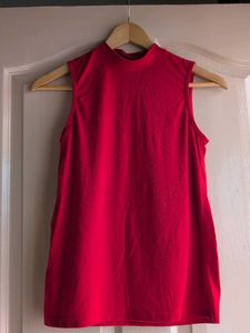 Sleeveless Mock Neck Top