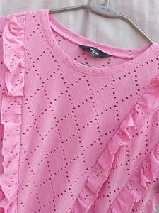 Pink Ruffle Top