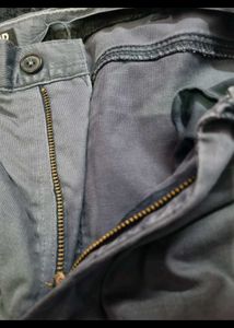 Men's Grey Denim Pant