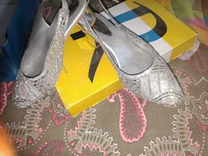 Sparkling Embellished Slingback Heels