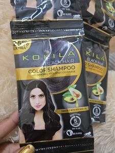 Kokila Black Hair Color Shampoo 10 packets