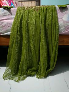 Beautiful Green Embroidered Gown