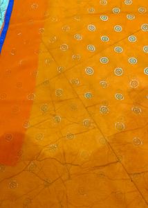 SPECIAL OFFER 🎉Vibrant Orange Saree and blouse