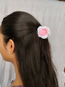 Handmade Crochet Rose Hair Clature