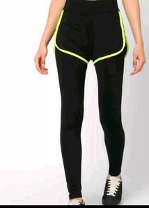 Pair Of  Athletic Shorts with Leggings