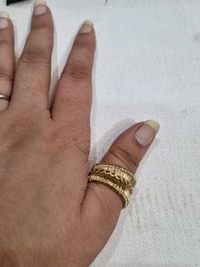 Unique Gold-Tone Statement Ring