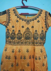 Orange Embellished Lehenga Choli