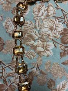 Sparkling Gemstone Chain Belt