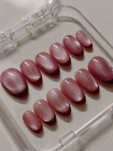 Pink cat eye Press-On kit