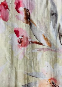 Striped Floral Print Kurta