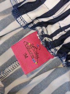 black and white strip lycra plazzo