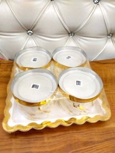 Elegant Marble Design Serving Bowls