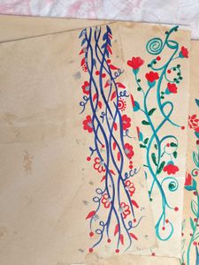 Hand-painted Vintage Sheets for Arts &amp; Crafts