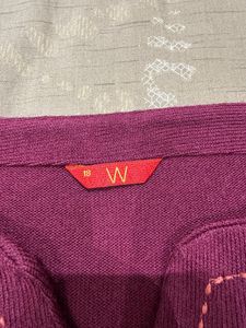 Embroidered Purple Kurta