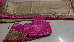 Elegant Ethnic Saree & Blouse Set