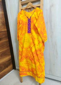 Vibrant Tie-Dye Cotton Kurta size-42-44