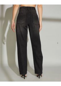 Black High Waisted Wide Leg Jeans