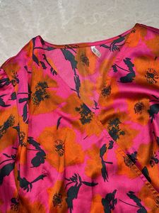 Vibrant Floral Wrap Dress