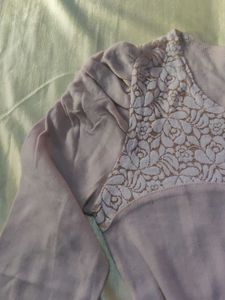 Chic Lace Detail Long Sleeve Top