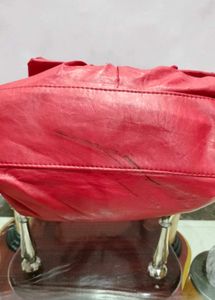 Chic Red Bow Shoulder Bag