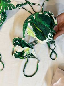 Tropical Print Bikini Set