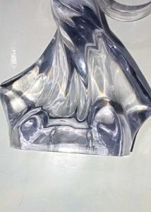 Royal Crystal Mother&amp;Child Statue with Ring Holder
