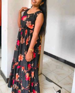 Floral Print Maxi Dress