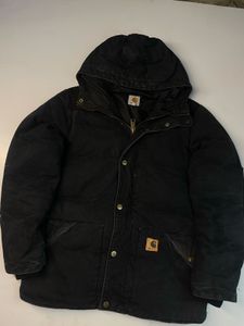 Carhartt Black Hooded Work Jacket