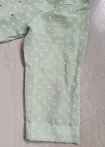 Elegant Mint Green Embroidered Kurta XL - XXL