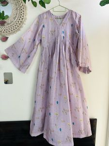 Pastal shade alia cut frock suit &amp; Farshi salwar