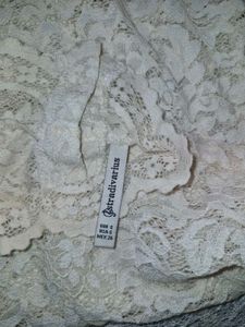 Lace Rose Embroidered Mock Neck Top
