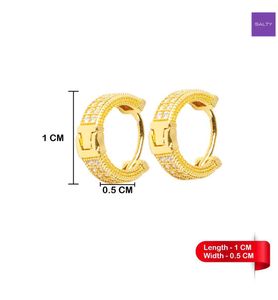 Unisex Gold Tone Hoop Earrings(Weekend sale)