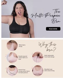 Front Closure Back Support Bra