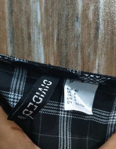 H&amp;M Plaid Mini Pleated dress