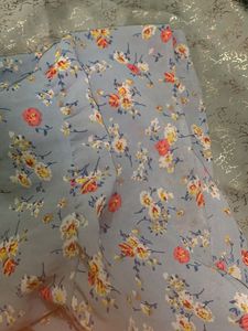 Blue Floral long desss